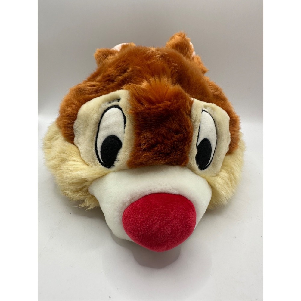 Walt Disney World Disneyland Adult Size Chip Red Nose Chipmunk Plush Hat